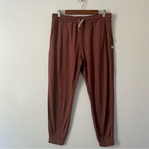 Vuori Performance Jogger Pants Cinnamon Heather Orange Red Women’s Large